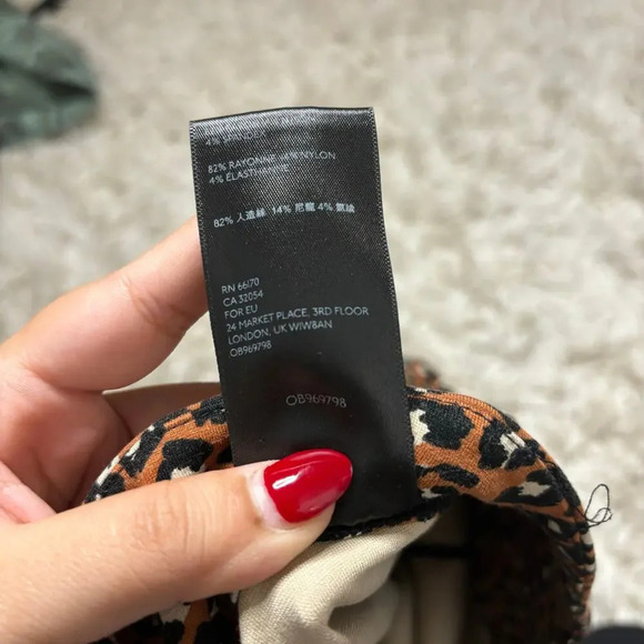 Free People Lucky Strike Bike Short Brown Leopard Print Size S - Picture 10 of 10